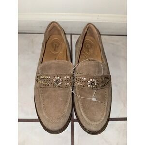 NWOB Brioso Frisco‎ Women's Suede Loafers Tan Size 9M